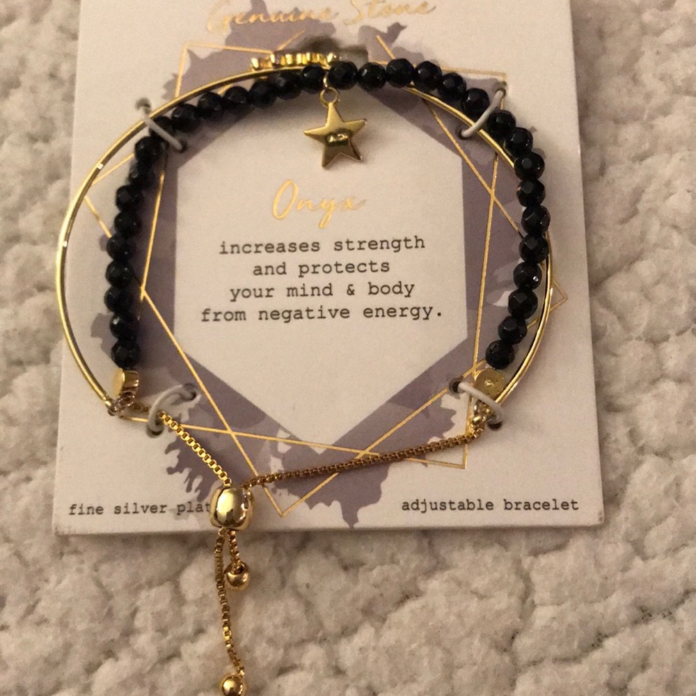 Genuine Stone Onyx bracelet